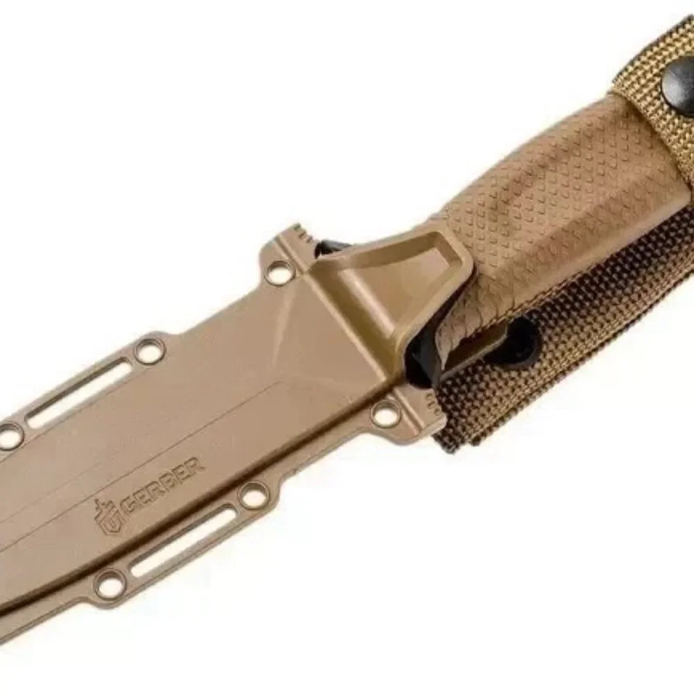 Gerber StrongArm Fixed Blade Knife Plain Edge - Coyote Brown - New in Box 2 pack